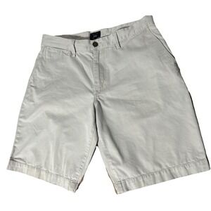 GapKhakis Mens Shorts Size 34 Putty Good Preowned Condition 100% Cotton